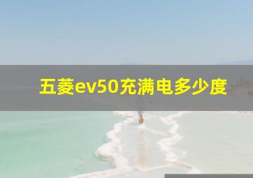 五菱ev50充满电多少度