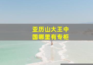 亚历山大王中国哪里有专柜