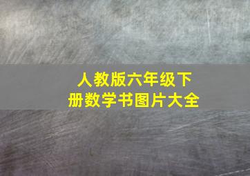 人教版六年级下册数学书图片大全