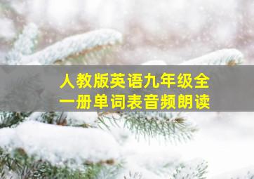 人教版英语九年级全一册单词表音频朗读