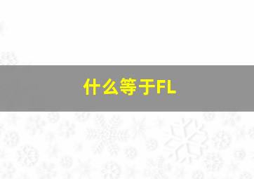 什么等于FL