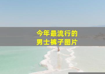 今年最流行的男士裤子图片