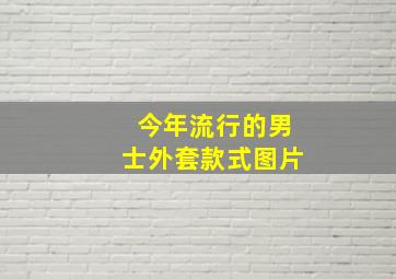 今年流行的男士外套款式图片