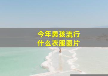 今年男孩流行什么衣服图片