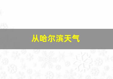 从哈尔滨天气