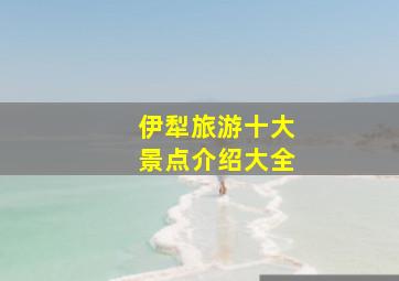 伊犁旅游十大景点介绍大全