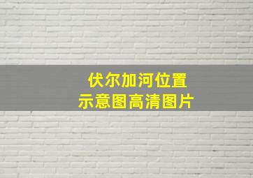 伏尔加河位置示意图高清图片