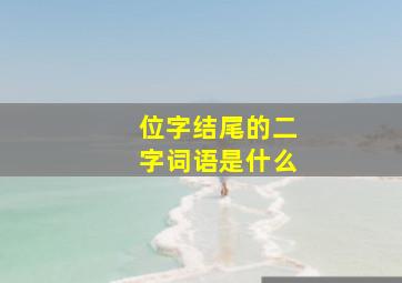 位字结尾的二字词语是什么