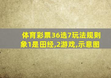 体育彩票36选7玩法规则象1是田经,2游戏,示意图