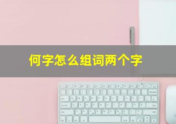 何字怎么组词两个字