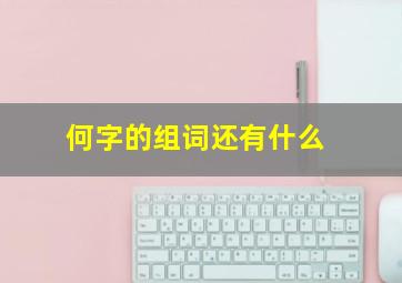 何字的组词还有什么