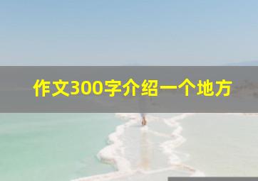 作文300字介绍一个地方