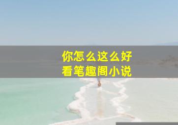 你怎么这么好看笔趣阁小说