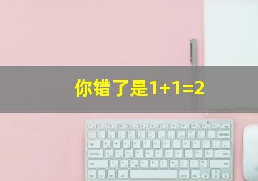 你错了是1+1=2