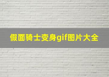 假面骑士变身gif图片大全