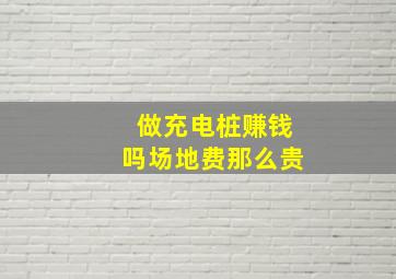 做充电桩赚钱吗场地费那么贵