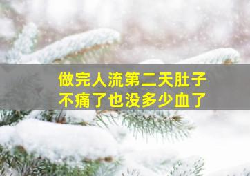 做完人流第二天肚子不痛了也没多少血了