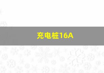 充电桩16A