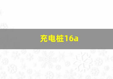 充电桩16a