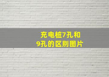 充电桩7孔和9孔的区别图片