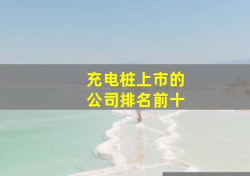 充电桩上市的公司排名前十