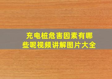 充电桩危害因素有哪些呢视频讲解图片大全