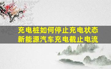 充电桩如何停止充电状态新能源汽车充电截止电流