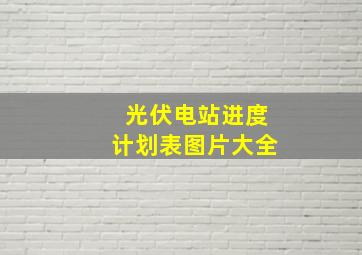 光伏电站进度计划表图片大全