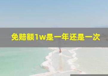 免赔额1w是一年还是一次