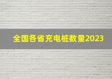 全国各省充电桩数量2023