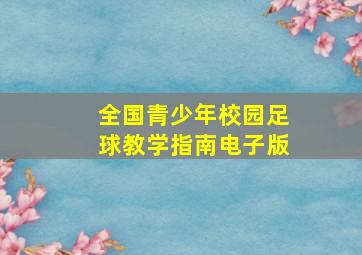 全国青少年校园足球教学指南电子版