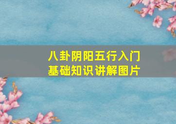 八卦阴阳五行入门基础知识讲解图片