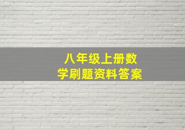 八年级上册数学刷题资料答案