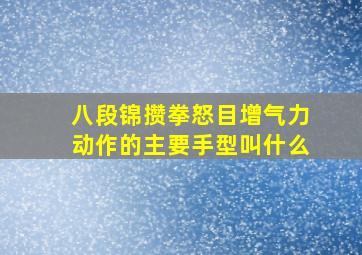 八段锦攒拳怒目增气力动作的主要手型叫什么