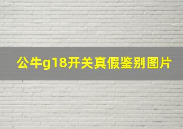 公牛g18开关真假鉴别图片