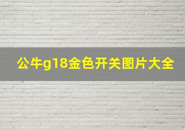 公牛g18金色开关图片大全