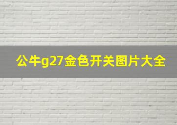 公牛g27金色开关图片大全