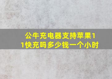 公牛充电器支持苹果11快充吗多少钱一个小时