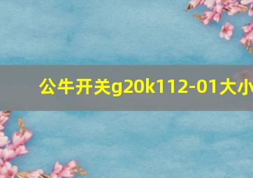 公牛开关g20k112-01大小