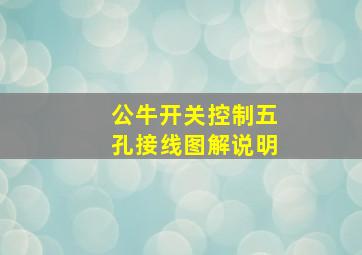 公牛开关控制五孔接线图解说明