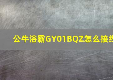 公牛浴霸GY01BQZ怎么接线