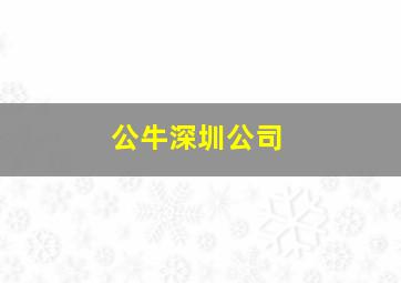 公牛深圳公司