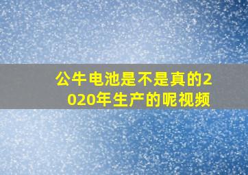 公牛电池是不是真的2020年生产的呢视频