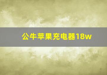 公牛苹果充电器18w