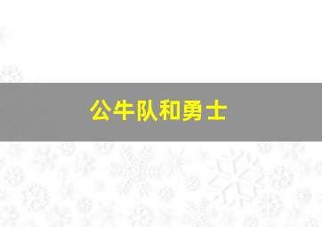 公牛队和勇士