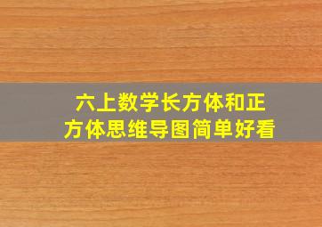 六上数学长方体和正方体思维导图简单好看