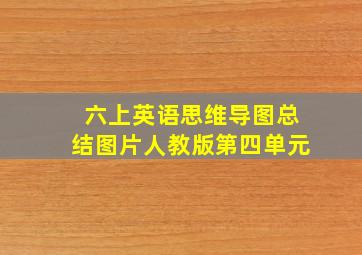 六上英语思维导图总结图片人教版第四单元