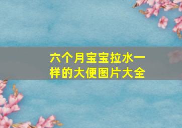 六个月宝宝拉水一样的大便图片大全