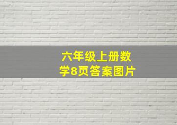 六年级上册数学8页答案图片