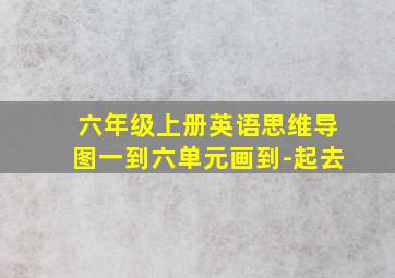 六年级上册英语思维导图一到六单元画到-起去